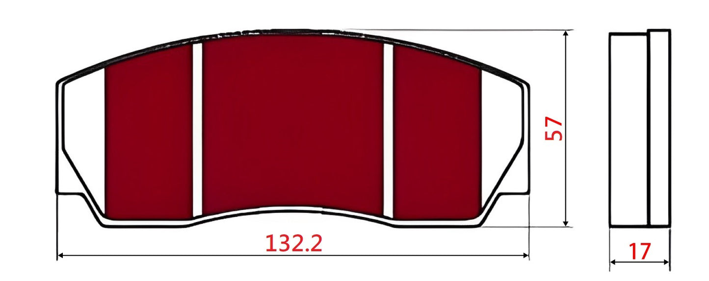 Yellow Speed Racing High Performance OE+ Rear Brake Pads
