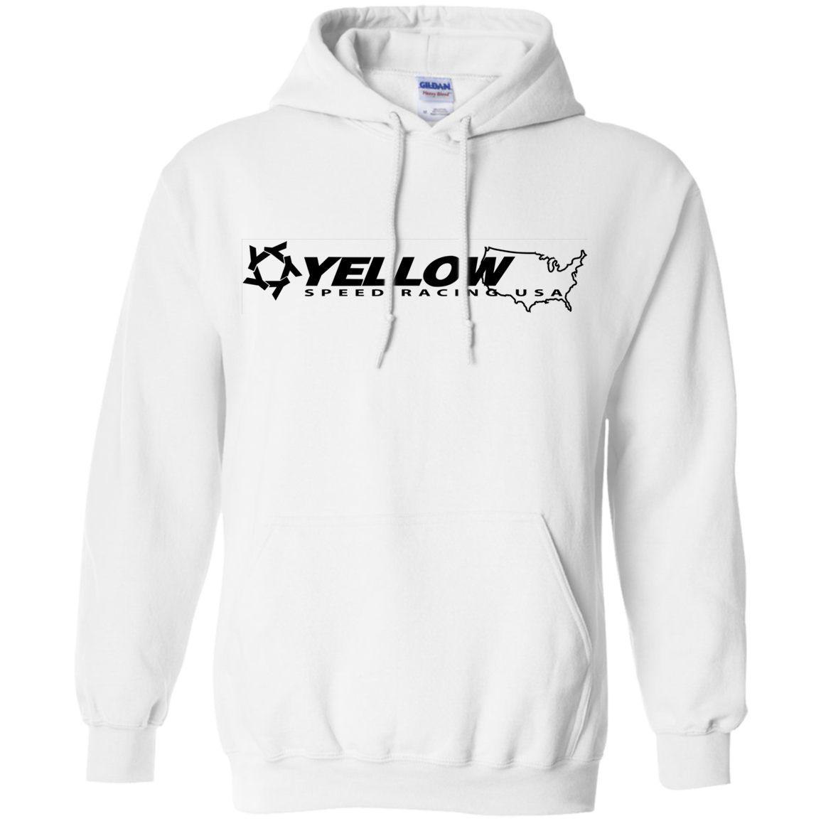 Yellow Speed Racing USA Pullover Hoodie