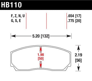 HAWK Performance HP Plus Road and Track Brake Pads - Fits Front YSCPF4a & YSCPF6a / Rear YSCPR6b Calipers