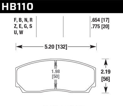 HAWK Performance DTC-80 Motorsports Brake Pads - Fits Front YSCPF4a & YSCPF6a / Rear YSCPR6b Calipers