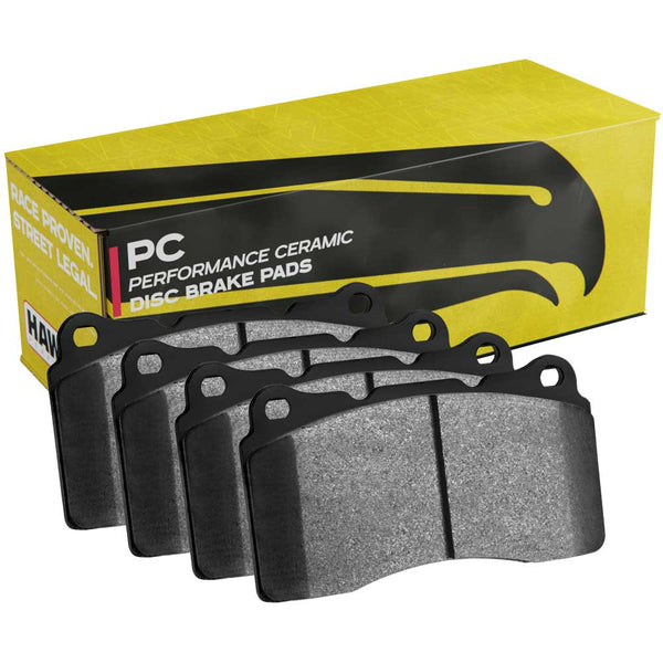 HAWK Performance Performance Ceramic Street Brake Pads - Fits Front YSCPF4a YSCPF6a / Rear YSCPR6b Calipers
