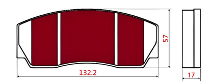 Yellow Speed Racing High Performance Sport Rear Brake Pads