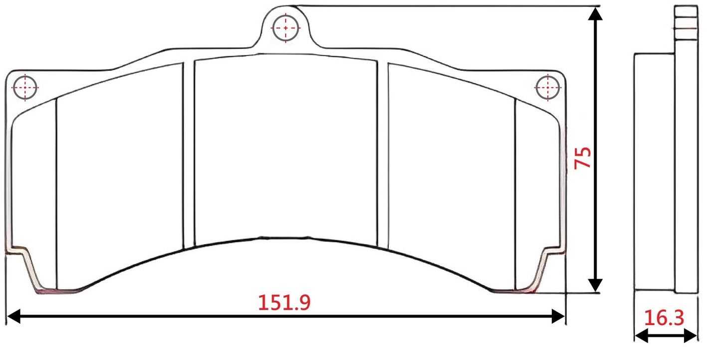 Yellow Speed Racing High Performance Sport Front Brake Pads