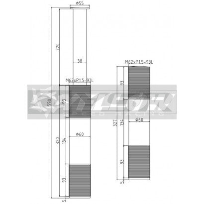 Yellow Speed Racing Air Jack (1 Piece)