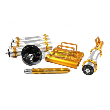 Yellow Speed Racing Air Jacks Kit - 4 Pieces w/ Connector Valve