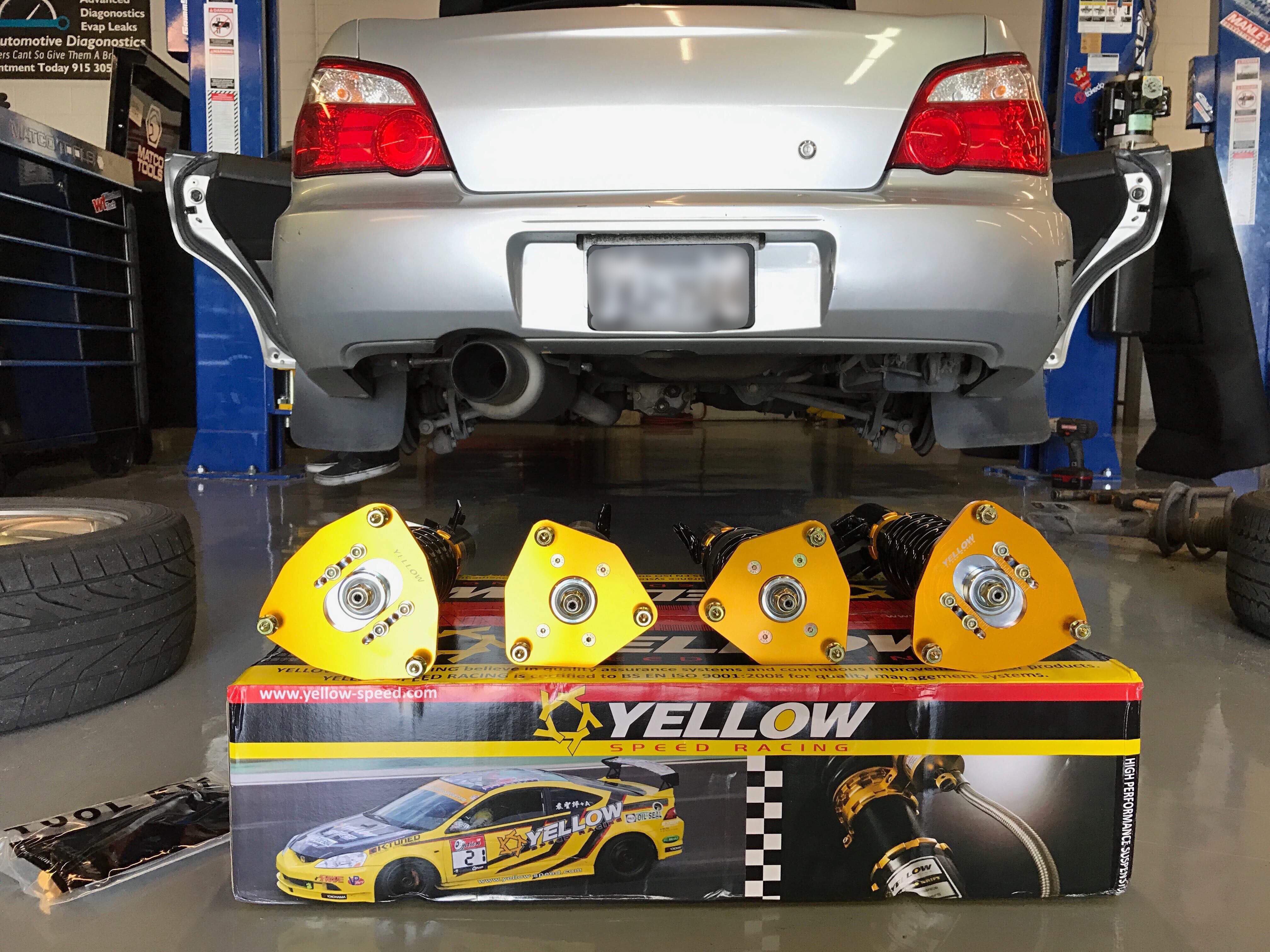 MaXpeedingrods Coilover Lowering Kit For Subaru Impreza WRX GDA GDB 2002-2007 – 32-Way Adjustable